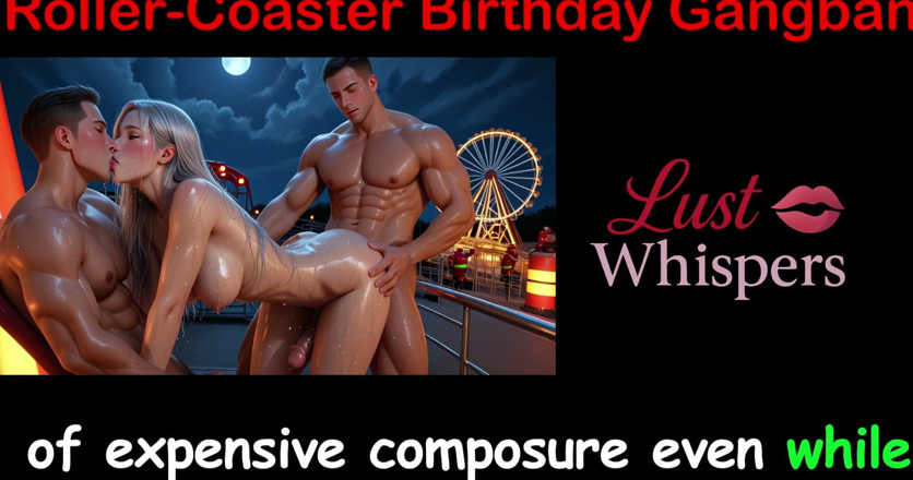 LustWhispers: Gangbang d’anniversaire sur les montagnes russes - histoire de sexe en...