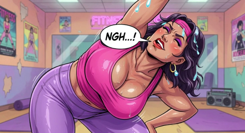 AI Porn: Babes Sweating in Yoga Class