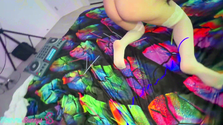 Rave Bunnys: Brian Pumps Scarlett Full of Cum While Glowsticks Light Her...