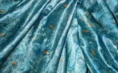 Satin Silk Handjob Porn - Cum on Satin Silky Green Print Saree of Neighbor Aunty (81)