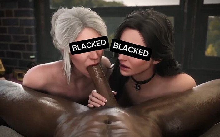 Realms of lust 3D: Děvky závislé na bbc hladové po masivním černém ptákovi