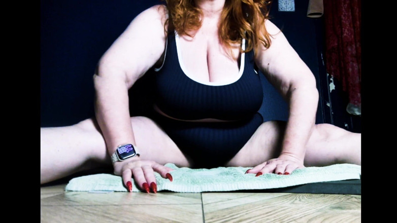 Samantha 38G: La bbw si allena con sam38g