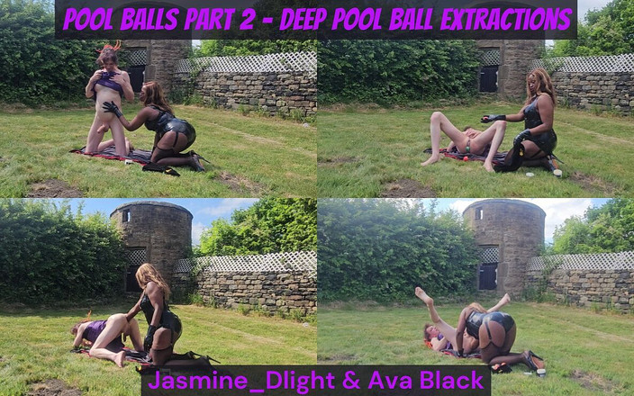 Jasmine Dlight - UK's most extreme anal porn star: Jasmine_dlight &amp; ava black - 泳池球 第2部分 - 户外怪异的深度