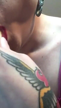 Red Lipped Banana Blowjob