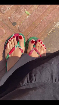 New Red Pedicure