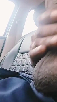 Sexy Cock Masturbation on the Car