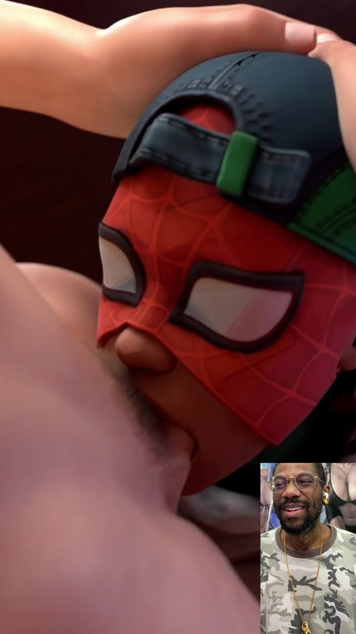 Good news media: Ebony Spider-man Děvka Deepthroating Spooder-muž je Thicc Tvrdý Zadek Pták