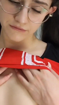 Shanaxnow Cheerleader Nerdy Begging for Blowjob Cum in Mouth