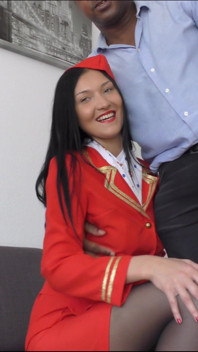 Russian Air Hostess Vanessa Take BBC Fucking