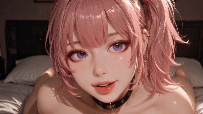 Stories&Anime: Tachinare cu păpușă din silicon 3D roz Ahegao