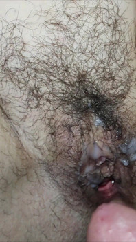 He Shoots His Massive Load in My MILF Pussy