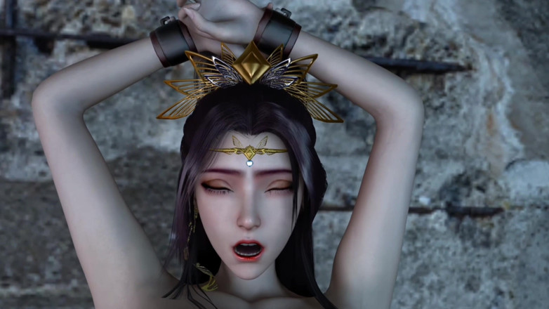 Why fuck so hard: 3D asiatisk slampa naken hennes rakade fitta har BDSM -sex