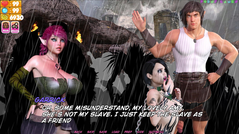 Porny Games: Dungeon slaves v0.59 - Busty hoes drinking some sticky milk (1/2)