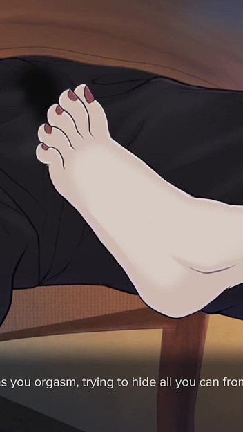 Quickie a Love Hotel Story: Professor Giving Foot Job to Her Student in the Restaurant He Busted Nut in His Pants - Episode 6