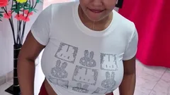 Venezuelan Doesn't Know How to Sweep the Floor so I Make Her Suck Cock and Give It Hard in the Ass