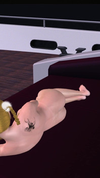 Krásná blondýnka masturbuje s lahví, análním kolíkem a lízáním kundičky 3D Hentai