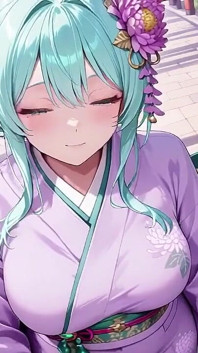 Purple Kimono Goddess! लाल टोरी गेट के नीचे गीलापन नहीं संभाल सकता