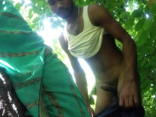 Kumari Queen ji: Indisches Desi-Dorfpaar kommt wald und fickt nachmittagszeit.