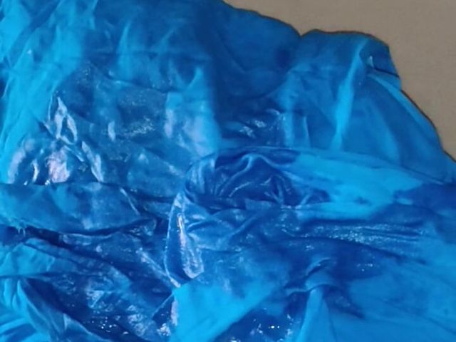 52 Pissing on Nurse Suit Salwar in A Locker Room (Satin and silky)