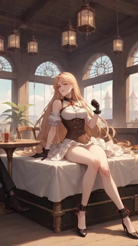 Seducție steampunk cremoasă: frișca servitoarei explozie