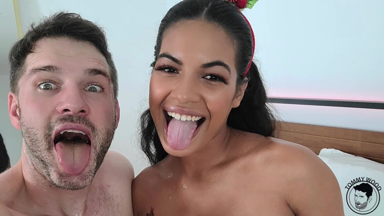 Tommy Wood XXX: Christmas Sex with Sexy Ebony Pornstar Maya