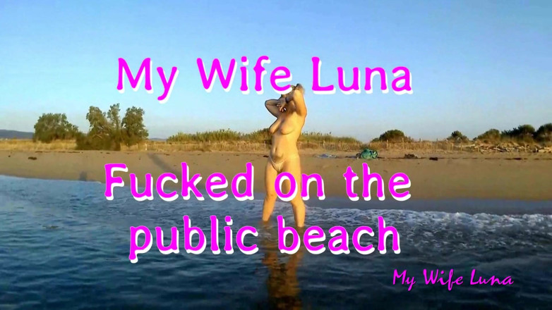 My Wife Luna: Sahilde sikiliyor