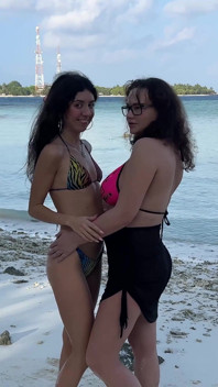 Tolle natursekt-duschen am strand