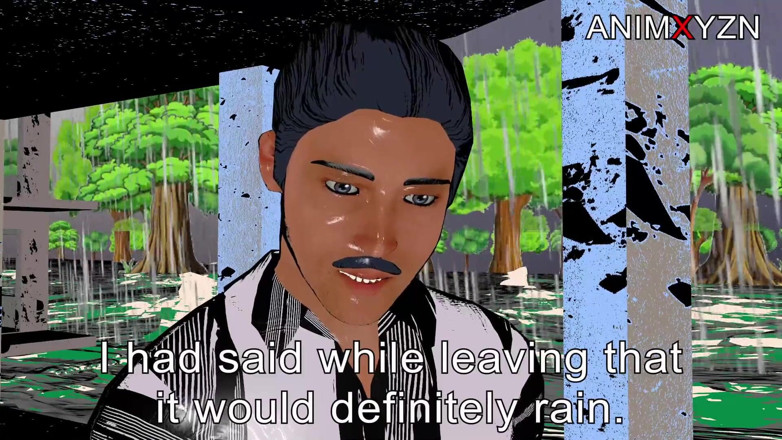 Animxyzn: जब सौतेली मम्मी बारिश में गीली हो गई