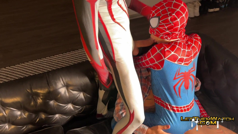 Let them watch: Big Dick Tag Team Group Gay Sex Spider Bro!