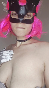 Hear Me Moan as I Masturbate with My Kitty Mask and Tits