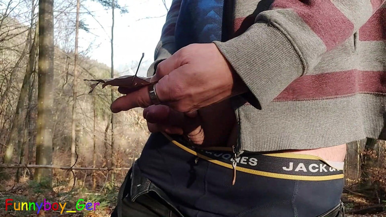 Funnyboy-Ger: Dreamlike I Pee in the Forest in the Mountains and...