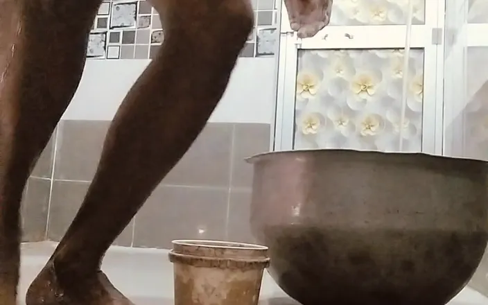 Hfdgjkkkkk: Desi Boy Bathroom Shower Enjoy Masturbation and Ass Fingring