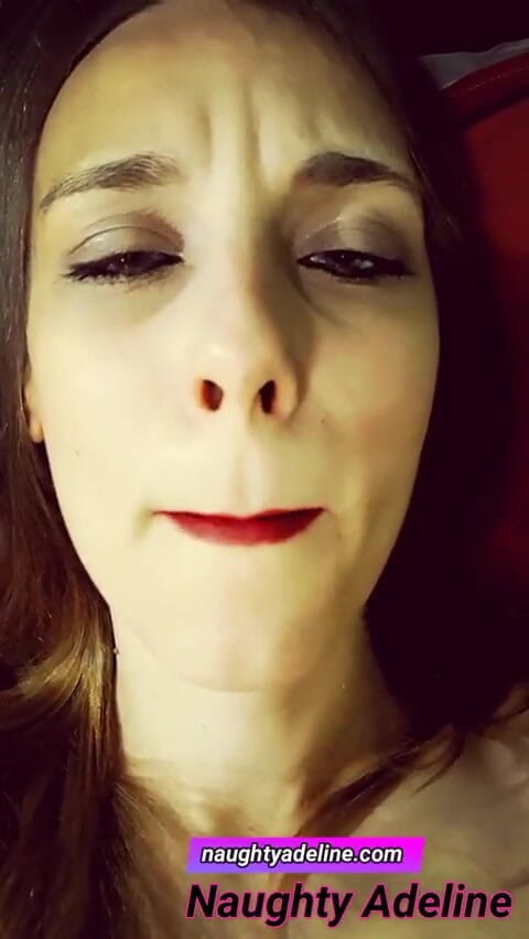 Naughty Adeline: Cum inside my pussy!