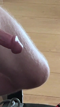 Close up Femdom Edges Cock to Ruined Orgasm in a Glass