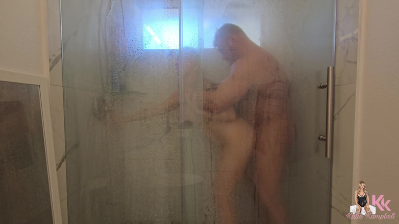 Katiekampbell: Real Couple Amateur Shower Sex Home Video