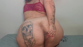 Naughty Girl Cumming with Breast Staples and Polka Dots on Her Ppk