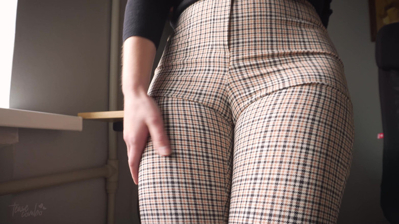 Teasecombo 4K: Yaramaz iş arkadaşı am frikik azdırıyor ve inkar ediyor