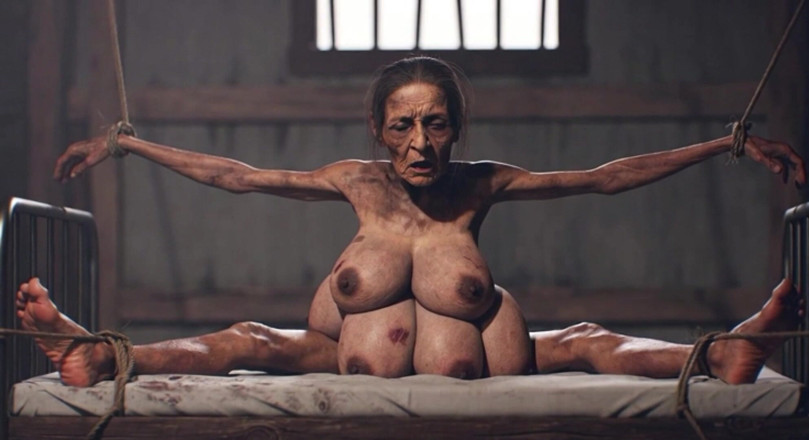 YOUR BEST FANTASY: Old Granny with 6 Breasts in Bondage - Extremely Horny &amp; Cumming Hard (ai)
