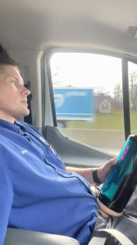Driving and Fucking a Toy My Boss Bought Me