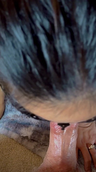 Lexxi Loves Draining Stepdaddy’s Balls for a Tasty Snack!