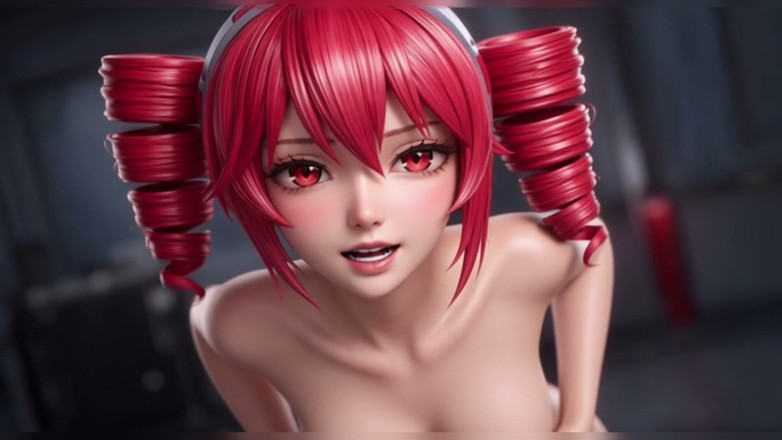 Ianimedia: Kasane Teto - Big Tits Tease, All Fours and Self Touch