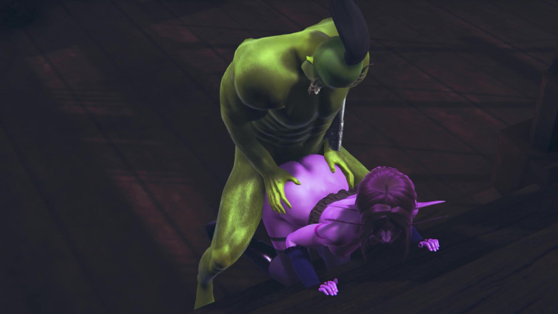 Waifu club 3D: Orc fickte eine elfe in den arsch