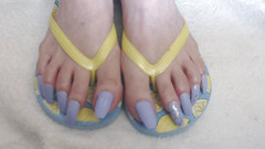 Abby Anna: Lavender - longas unhas dos pés balançam onda