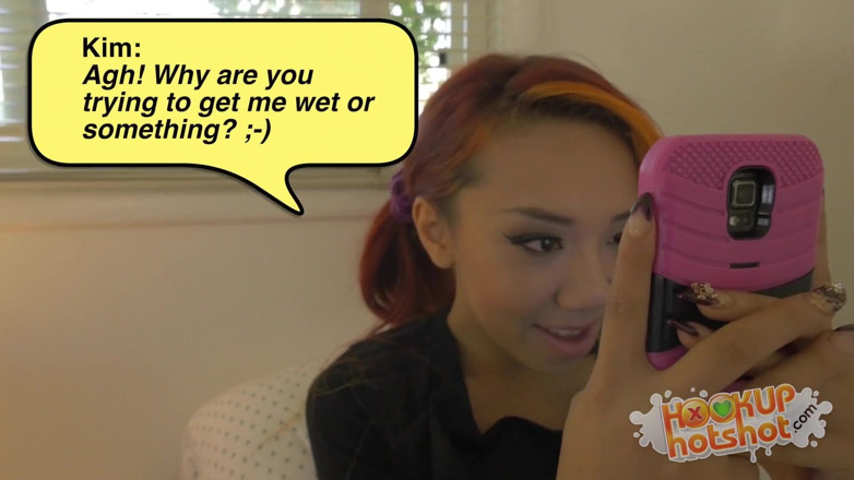 Hookup Hotshot: Petite Asian fuck doll Kimberly Chi has gets face and...