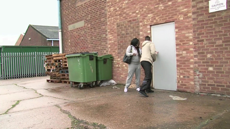 Black Market: Big ass ebony gets slammed by her a ripped white...