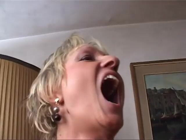 Galaxy Orgy: Unleashed mature woman takes care of two cocks