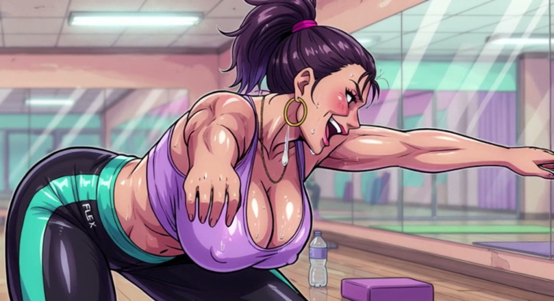 Huge Boobs: Yoga bertetek besar