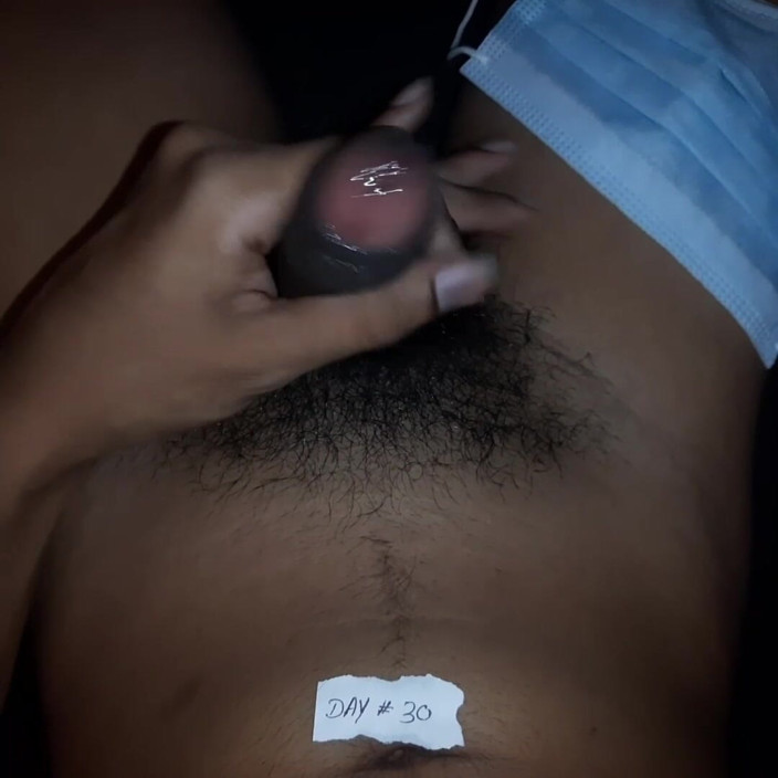 Desi college love: Chico indio en masturbación con la mano día 30