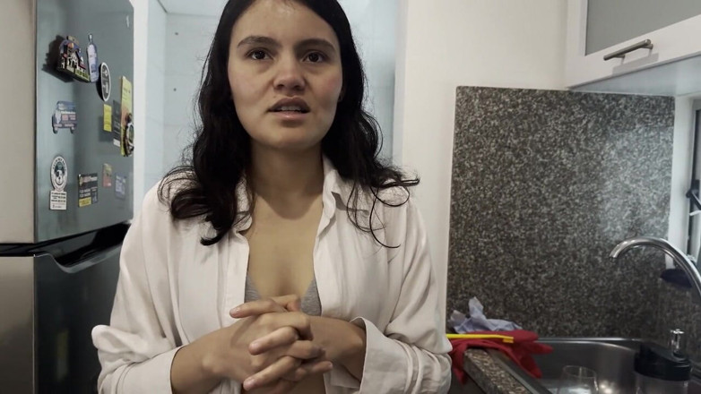 scarlettandc: Lesbian Sex with My Husband's Stepsister in the Kitchen While...