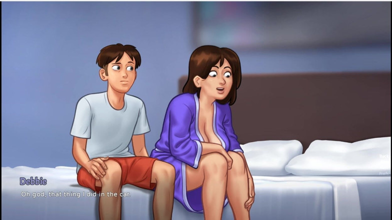 XXX Games Bunk: Yaz mevsimi efsanesi - oyun - rol yapma - debbie sahnesi - öpüşme ve göğüslerini...
